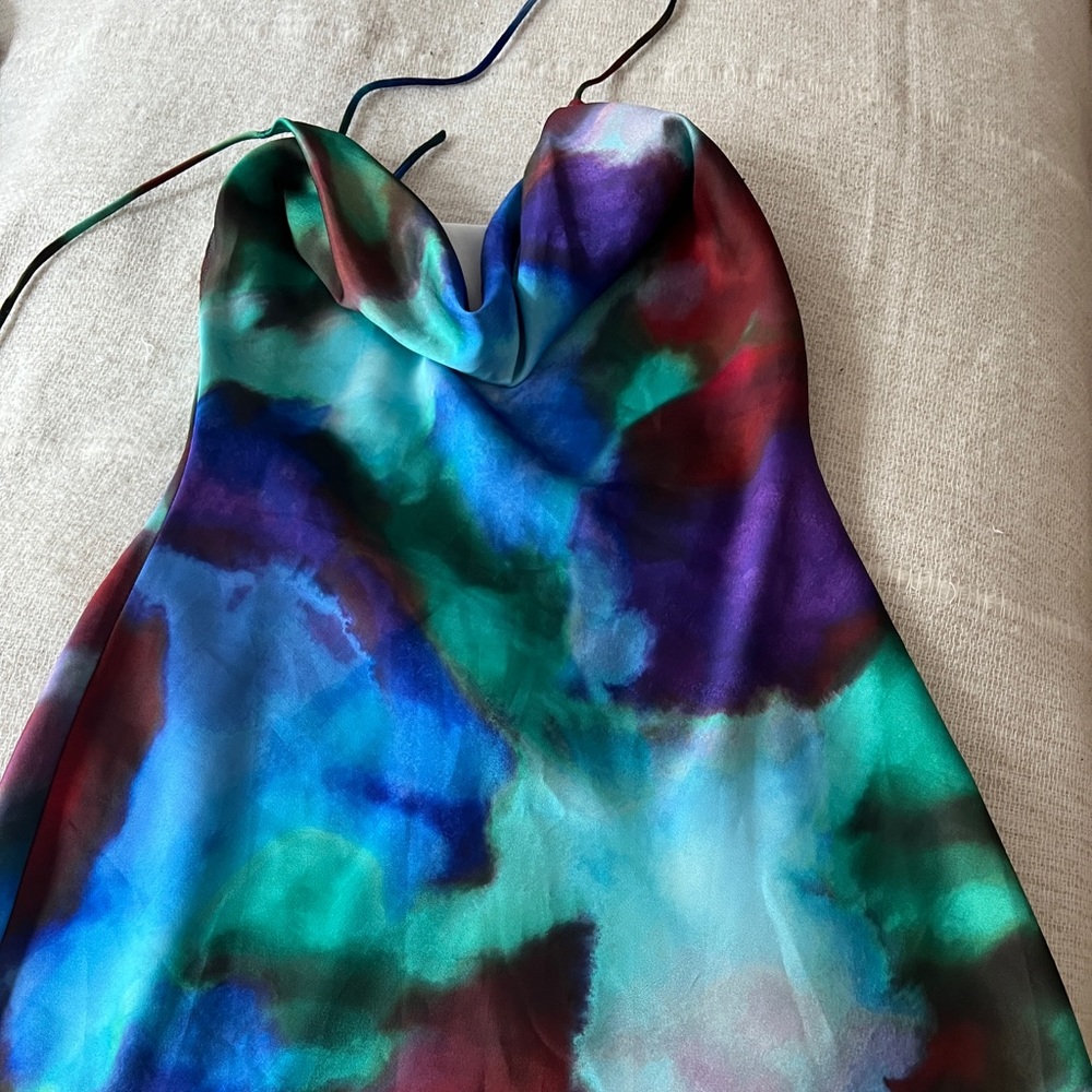 Rat and boa colorful print mini. Low back. Xs